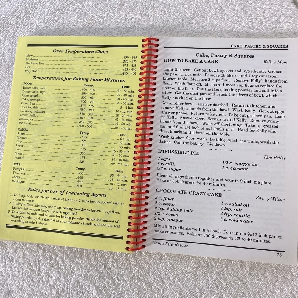 5/$35 Vintage 1999 Firehouse Favourites Zama Fire & Rescue Cookbook - Picture 10 of 14